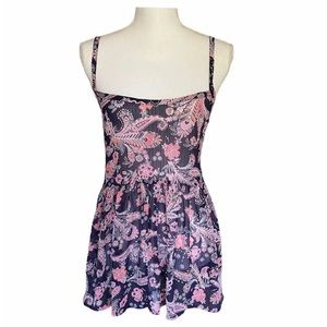 Torrid Plus Size 1 Sheer Paisley Tank Top